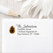 Vakantie Pinecone Thanksgiving retouradres Etiket (Insitu)