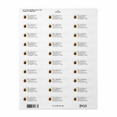 Vakantie Pinecone Thanksgiving retouradres Etiket (Full Sheet)