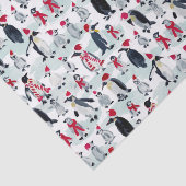 VAKANTIE PINGUÏN FEEST TISSUEPAPIER (Detail)