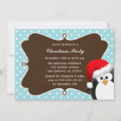 Vakantie Pinguïn Kerstfeest Uitnodigingen (Voorkant)
