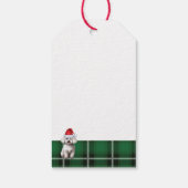 Vakantie Plaid Bichon Frise Hondenliefhebber Kerst Cadeaulabel (Achterkant)