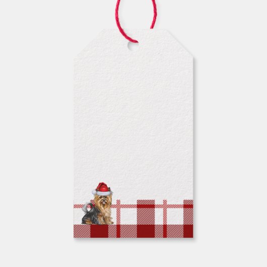 Vakantie Plaid Biewer Terrier Hondenliefhebber Ker Cadeaulabel (Achterkant)
