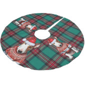Vakantie Plaid Bull Terrier Hond Kerstmis Kerstboom Rok (Gekanteld)