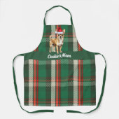 Vakantie Plaid Chihuahua Santa Dog Kerstmis Schort (Voorkant)