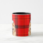 Vakantie Plaid Chow Chow Christmas Santa Dog Mok (Midden)