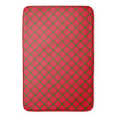 Vakantie Plaid Christmas Tartan Badmat (Voorkant Verticaal)