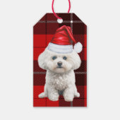 Vakantie Plaid Coton de Tulear Hond Kerstmis Cadeaulabel (Voorkant)