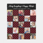 Vakantie Plaid Gepersonaliseerd Uniek Quilt Afbeel Fleece Deken (Voorkant)