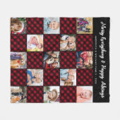 Vakantie Plaid Gepersonaliseerd Uniek Quilt Afbeel Fleece Deken (Voorkant (Horizontaal))
