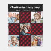 Vakantie Plaid Gepersonaliseerde Unieke Quilt 5 Af Fleece Deken (Voorkant)