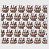 Vakantie Plaid Gnome Design Cadeaupapier (Vlak)