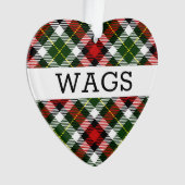 Vakantie Plaid Huisdier NAAM Kerst FOTO Classic Ornament (voorkant)