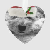 Vakantie Plaid Huisdier NAAM Kerst FOTO Classic Ornament (achterkant)