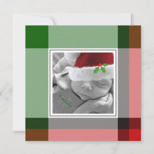 Vakantie Plaid Kerstmis Foto Keepsake Santa Baby