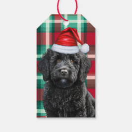 Vakantie Plaid Labradoodle Hondenliefhebber Kerst Cadeaulabel
