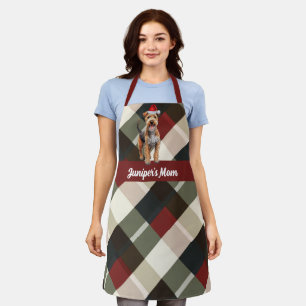 Vakantie Plaid Lakeland Terrier Santa Dog Kerstmis Schort