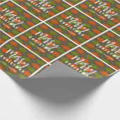Vakantie Plaid Patroon Gepersonaliseerd Cadeaupapier (Hoek)