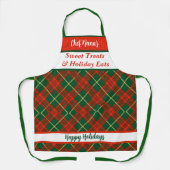 Vakantie Plaid Schort "Sweet Treats" (Voorkant)
