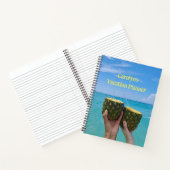 Vakantie planner jouw naam, strand en ananas notitieboek (Binnen)