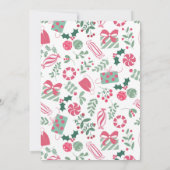 Vakantie plezier kerstfeest uitnodiging (Achterkant)