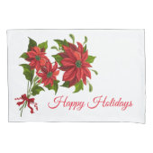 Vakantie Poinsettia Kussensloop (Voorkant)