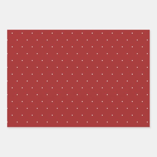 Vakantie polka dot en plaid patronen rood groen inpakpapier vel (Voorkant 3)
