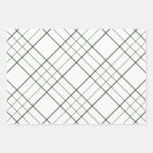 Vakantie polka dot en plaid patronen rood groen inpakpapier vel (Voorkant)