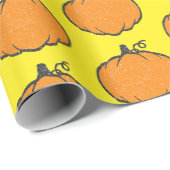 Vakantie pompoen stijl tekening cadeaupapier (Rol Hoek)