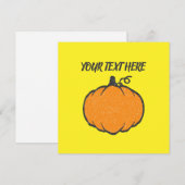 Vakantie pompoen stijl tekening kaart (Voorkant / Achterkant)