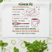 Vakantie pompoen taart recept Kerstmis Theedoek (Gevouwen)