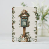 Vakantie Postbus Vervoerder Bedankkaart (Staand voorkant)