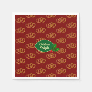 Vakantie Pretzel Nibbles - Kerstfeest eigen tekst Servet