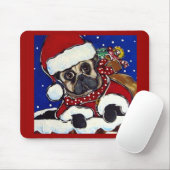 Vakantie Pug Muismat (Met muis)