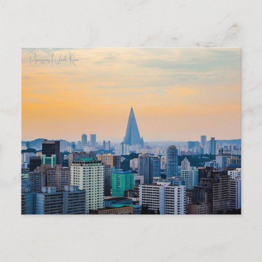 Vakantie Pyongyang Noord-Korea Briefkaart (Voorkant)
