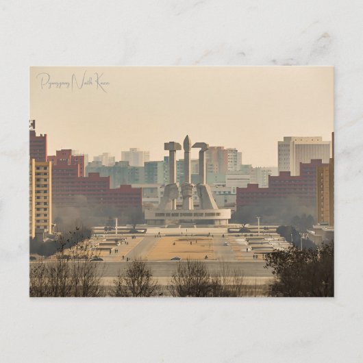 Vakantie Pyongyang Noord-Korea Briefkaart (Voorkant)
