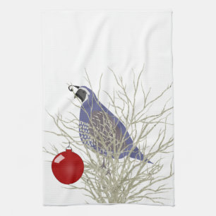 Vakantie Quail Keuken Handdoek