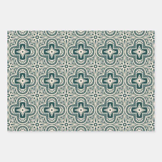  vakantie Quatrefoil Inpakpapier Vel (Voorkant 3)