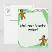 Vakantie recept feestdagenkaart (Voorkant / Achterkant)