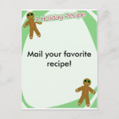 Vakantie recept feestdagenkaart (Voorkant)