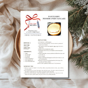 Vakantie Recept Fins Oven Pannenkoek Kerst Kaart