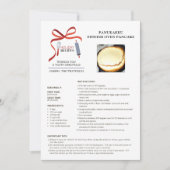 Vakantie Recept Fins Oven Pannenkoek Kerst Kaart (Voorkant)