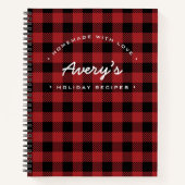 Vakantie Recept Geplaatst Zelfgemaakt met Liefde C Notitieboek (Voorkant)