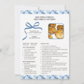 Vakantie Recept Mincemeat Muffins Kerst Kaart (Voorkant)