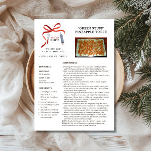 Vakantie recepten Green Stuff Kerst Kaart
