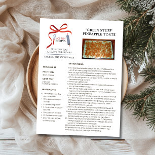 Vakantie recepten Green Stuff Kerst Kaart