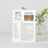 Vakantie recepten Green Stuff Kerst Kaart (Staand voorkant)