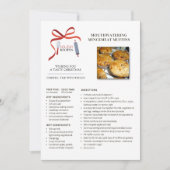 Vakantie recepten Mincemeat Muffins Kerst Kaart (Voorkant)