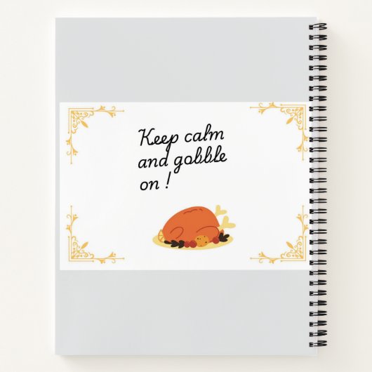 Vakantie recepten spiraal notitieboek (Achterkant)