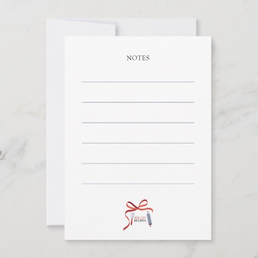 Vakantie Recepten Zweeds Noten Kerst Kaart (Achterkant)