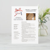 Vakantie Recepten Zweeds Noten Kerst Kaart (Staand voorkant)